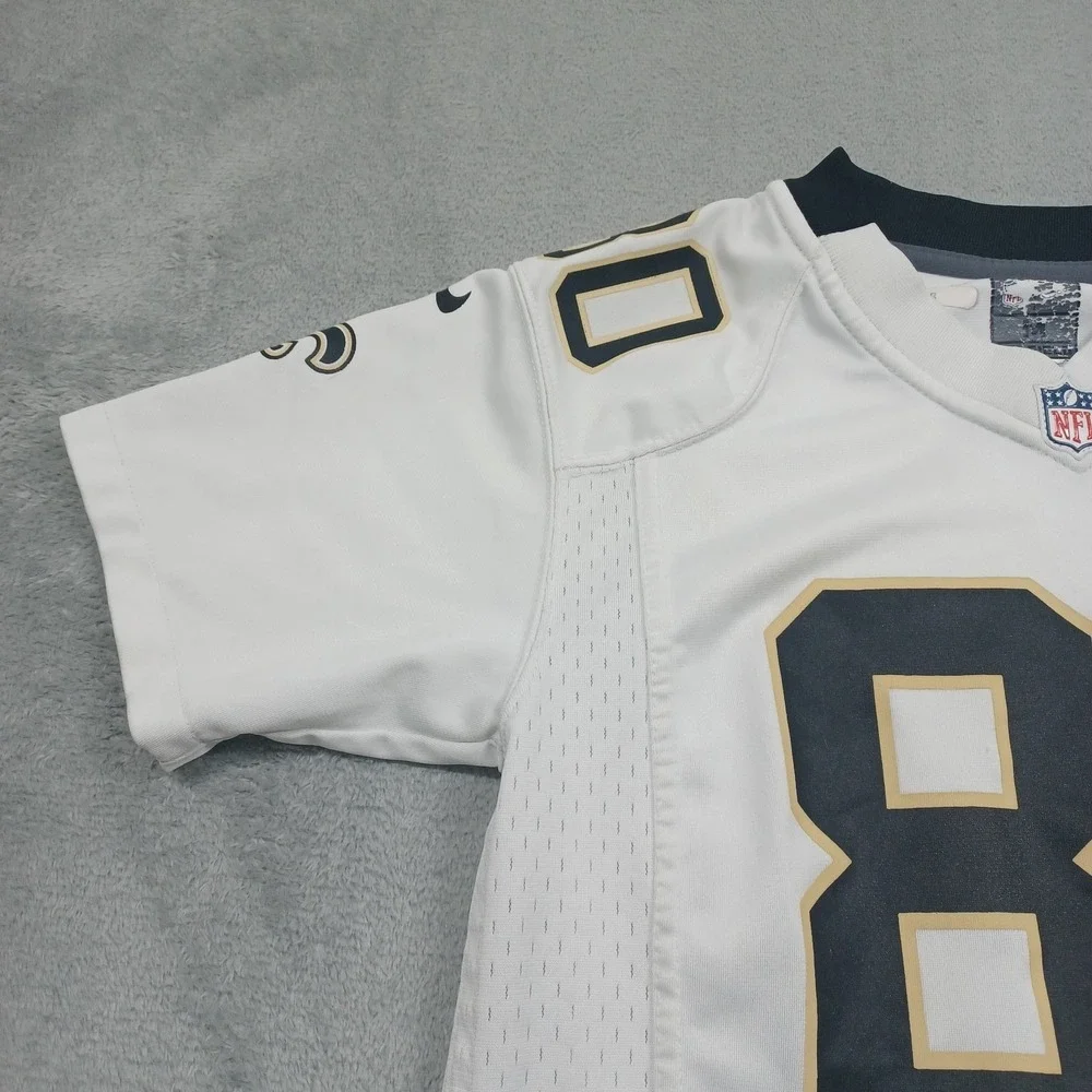 New‎ Orleans Saints Jersey Youth Medium White NFL Nike On Field Graham 80